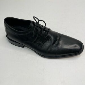 J. Murphy By Johnston & Murphy Men's 11M Black Leather Cap Toe Shoe 59-11567